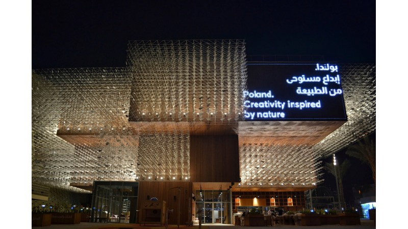 Pawilon Polski Expo 2020 Dubaj Creativity by nature, mat. pras.